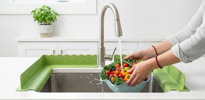 Kitchen Sink Splash Guard (Pack of 2)- Water Splashback Barrier for Dish Washing