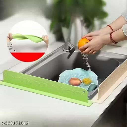 Kitchen Sink Splash Guard (Pack of 2)- Water Splashback Barrier for Dish Washing